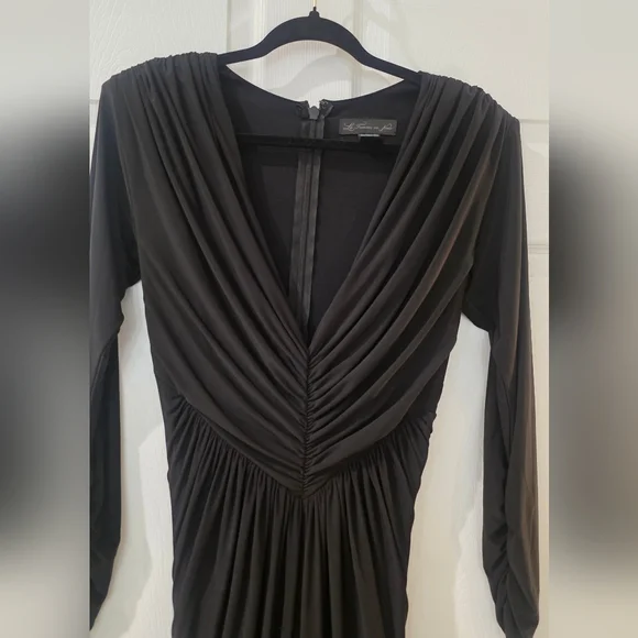 EUC Large Black Art Deco Gown - Picture 4 of 7